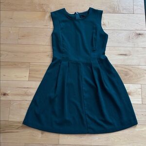 Dynamite Dark Teal Sleeveless Fit-and-Flare Dress